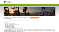 Desktop Screenshot of cedaradvisors.com